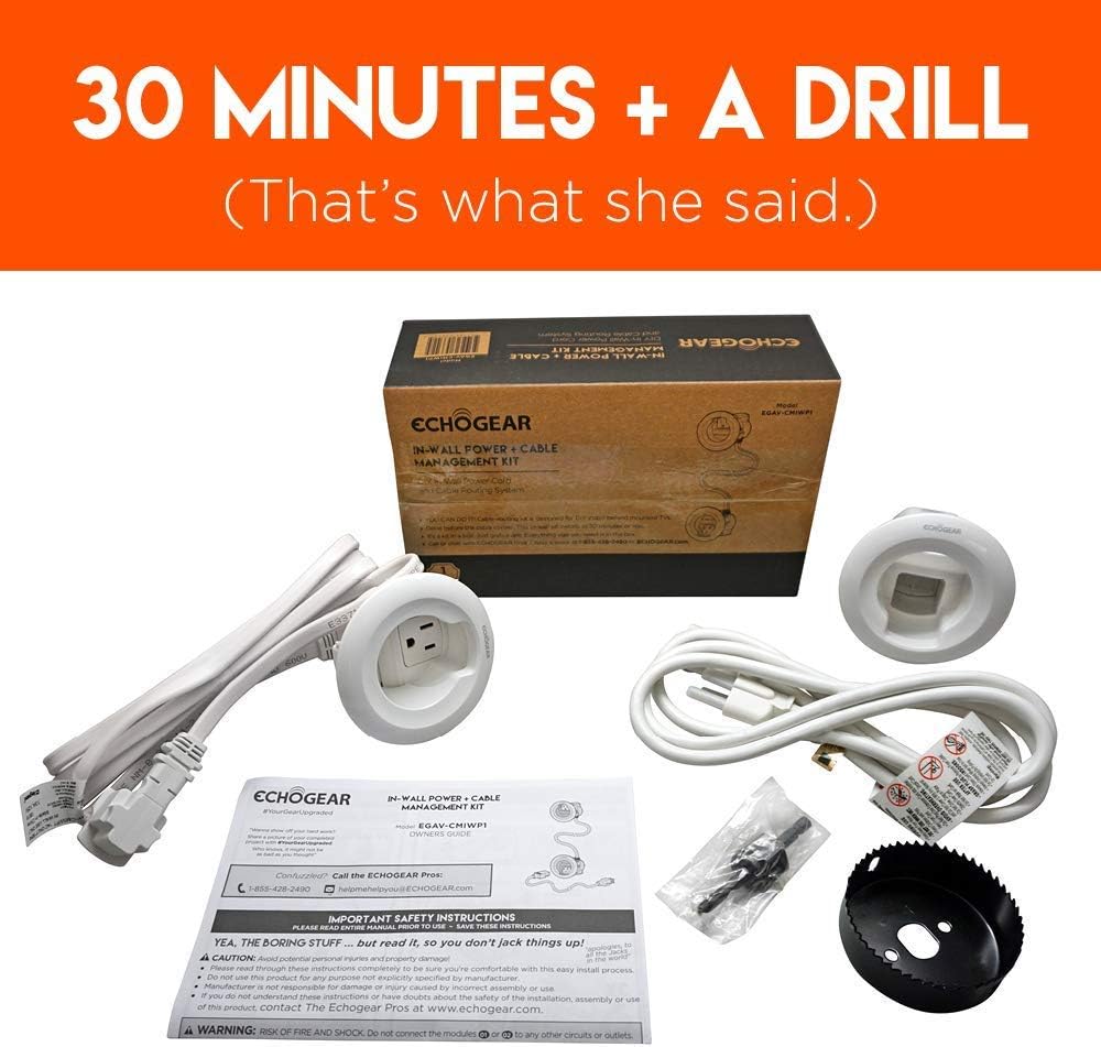 In-Wall Cable Concealer Kit with Hole Saw Drill Attachment F459972
