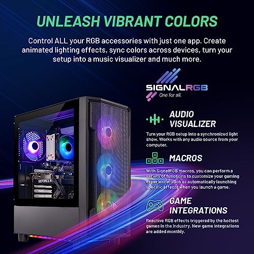 Mini Gaming PC Desktop, Ryzen 7 5700, NVIDIA RTX 4060 8GB, 1TB SSD, 16GB DDR4 RAM 3200, 650W Gold PSU, Win 11 Home Q9086