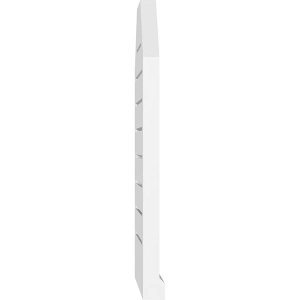 Octagonal Top Surface Mount PVC Gable Vent with Brickmoul Z9934