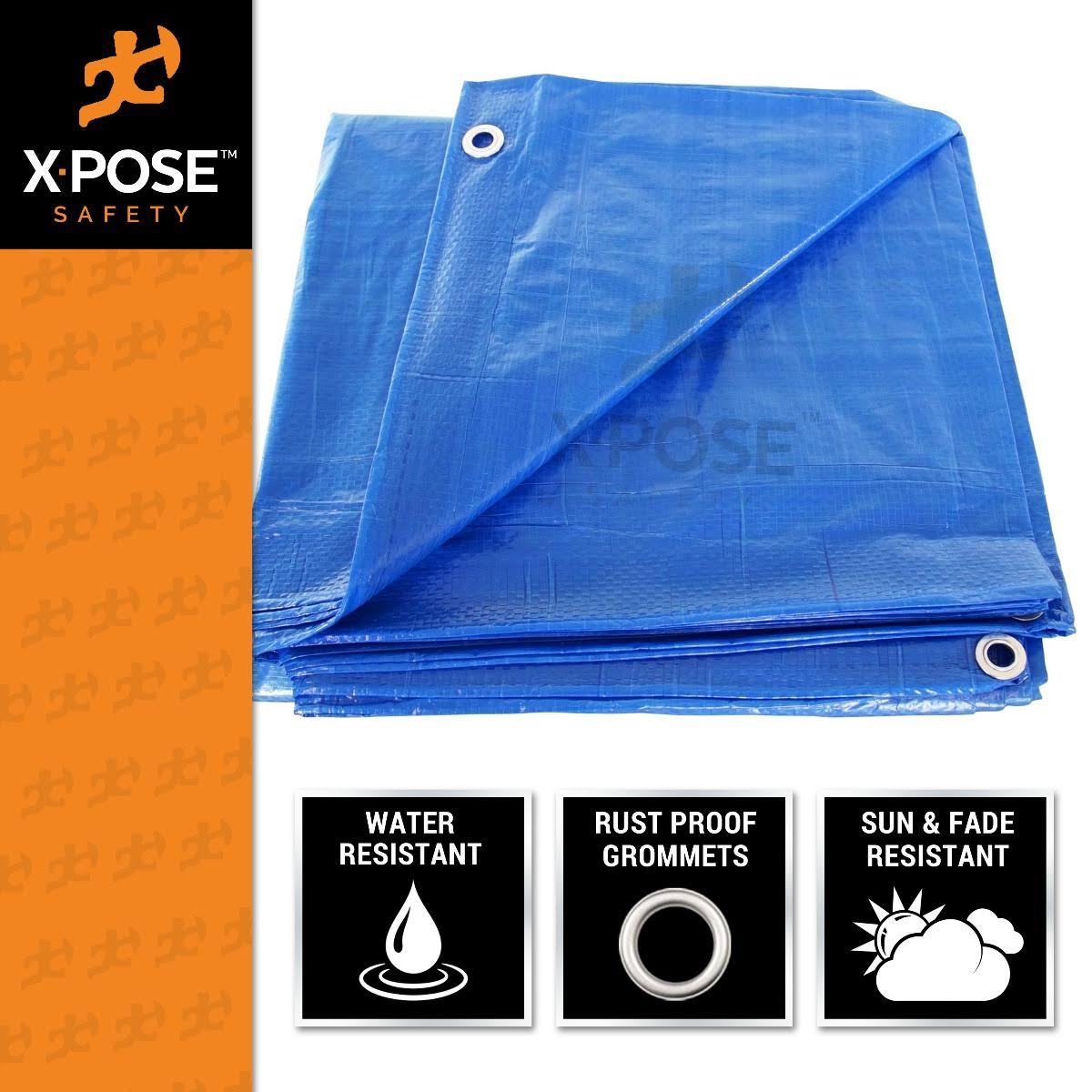Blue Poly Tarps 10 x 10 - Case of 20 O8394