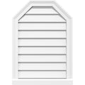 Octagonal Top Surface Mount PVC Gable Vent with Brickmoul Z9934