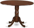 Round Solid Wood Dining Table with Dropleaf 42x42 Inch K161