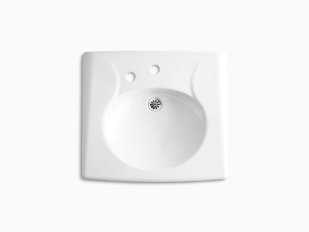 Wall-Mount Bathroom Sink with Single-Hole Faucet R636
