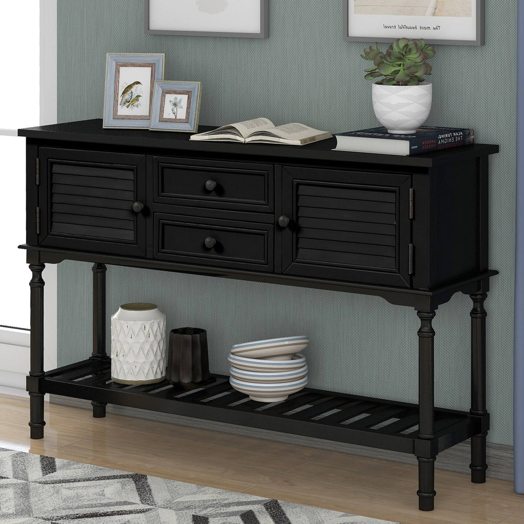 Black 47'' Sofa Table Console Table I740