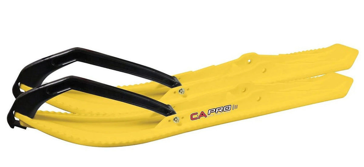 Yellow Snowmobile Skis with 8" Round Bars Complete Kit S563792