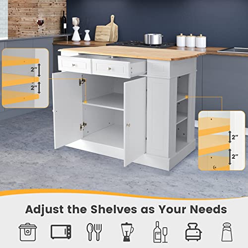 Black Rubber Wood Kitchen Island with Drop Leaf B180