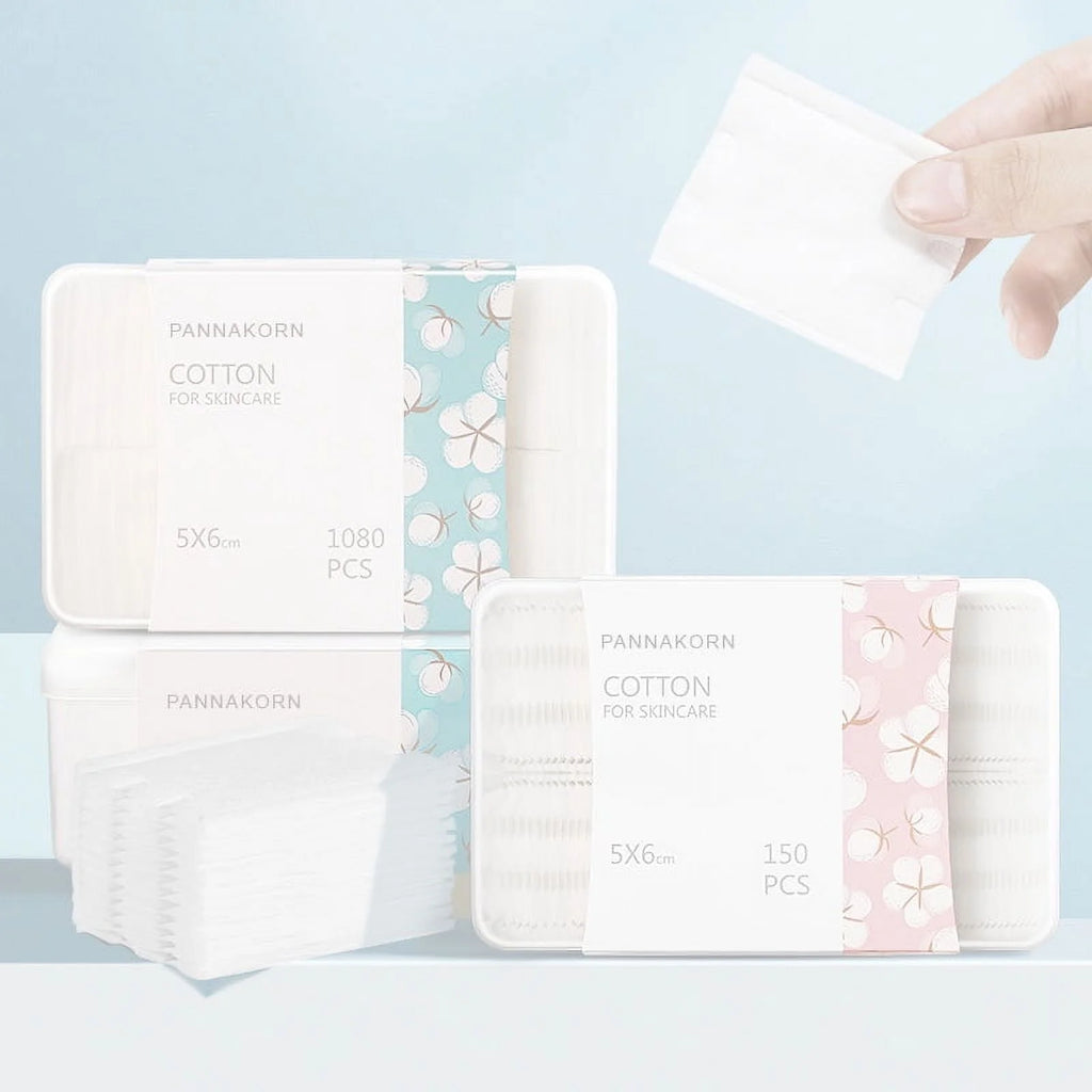 Lint-Free Square Cotton Pads 1080 PCS T7889