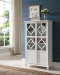 White Wood China Display Cabinet R91952