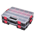 Plastic Heavy-Duty Interlocking Organizer 2-Pack L535442