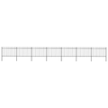 Black Steel Garden Fence with Spear Top U205