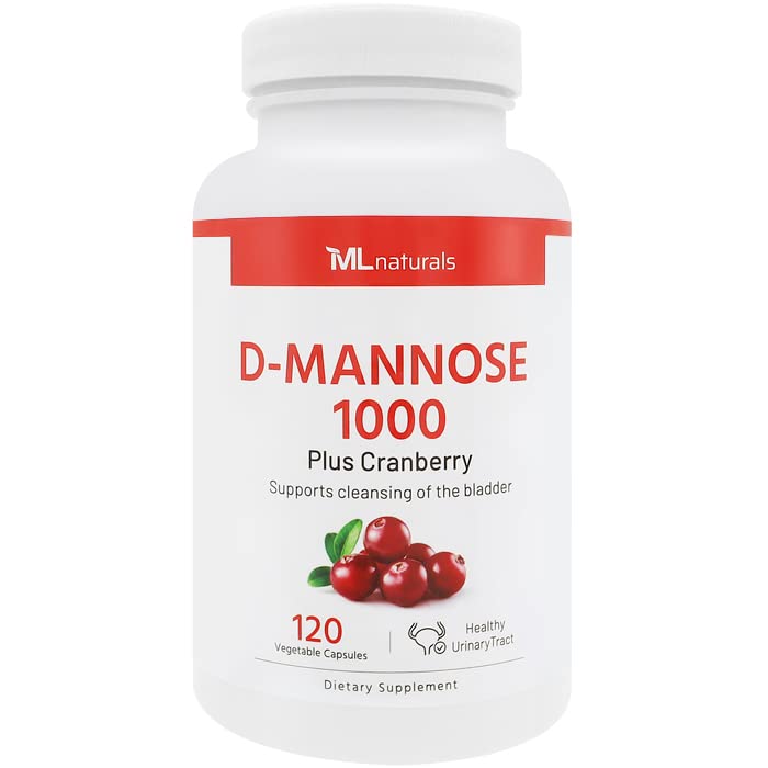 D-Mannose 1000 mg, Cranberry 2500 mg/serving, 120 Vegetable Capsule K775624