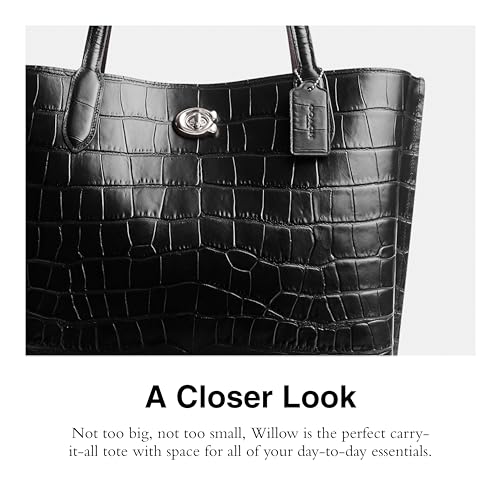 Embossed Croc Willow Tote X4361