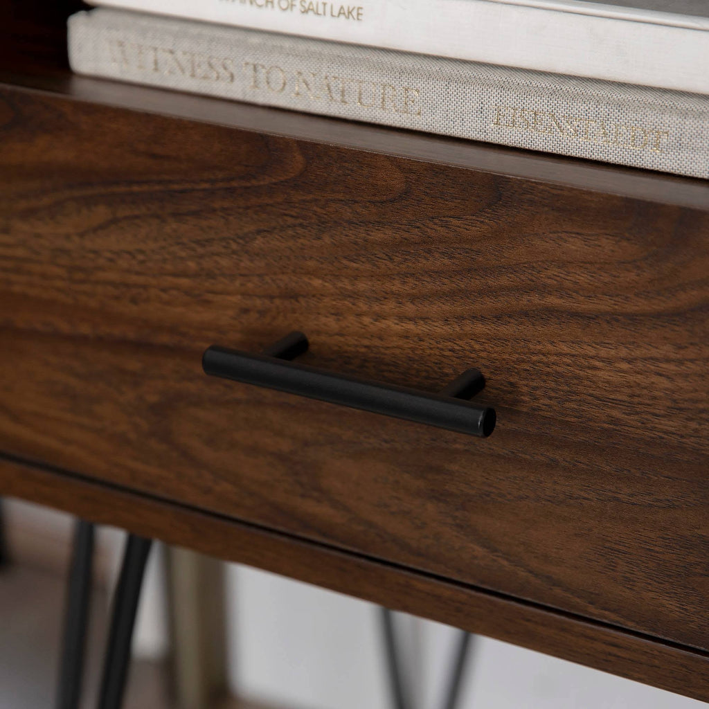 Dark Walnut Single Drawer Side Table K53873