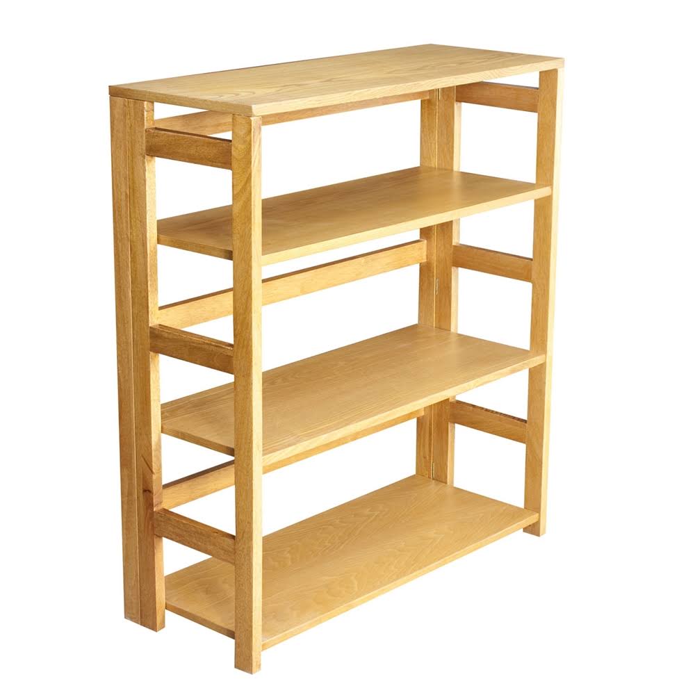 34x22 Folding Bookcase Medium Oak M8628