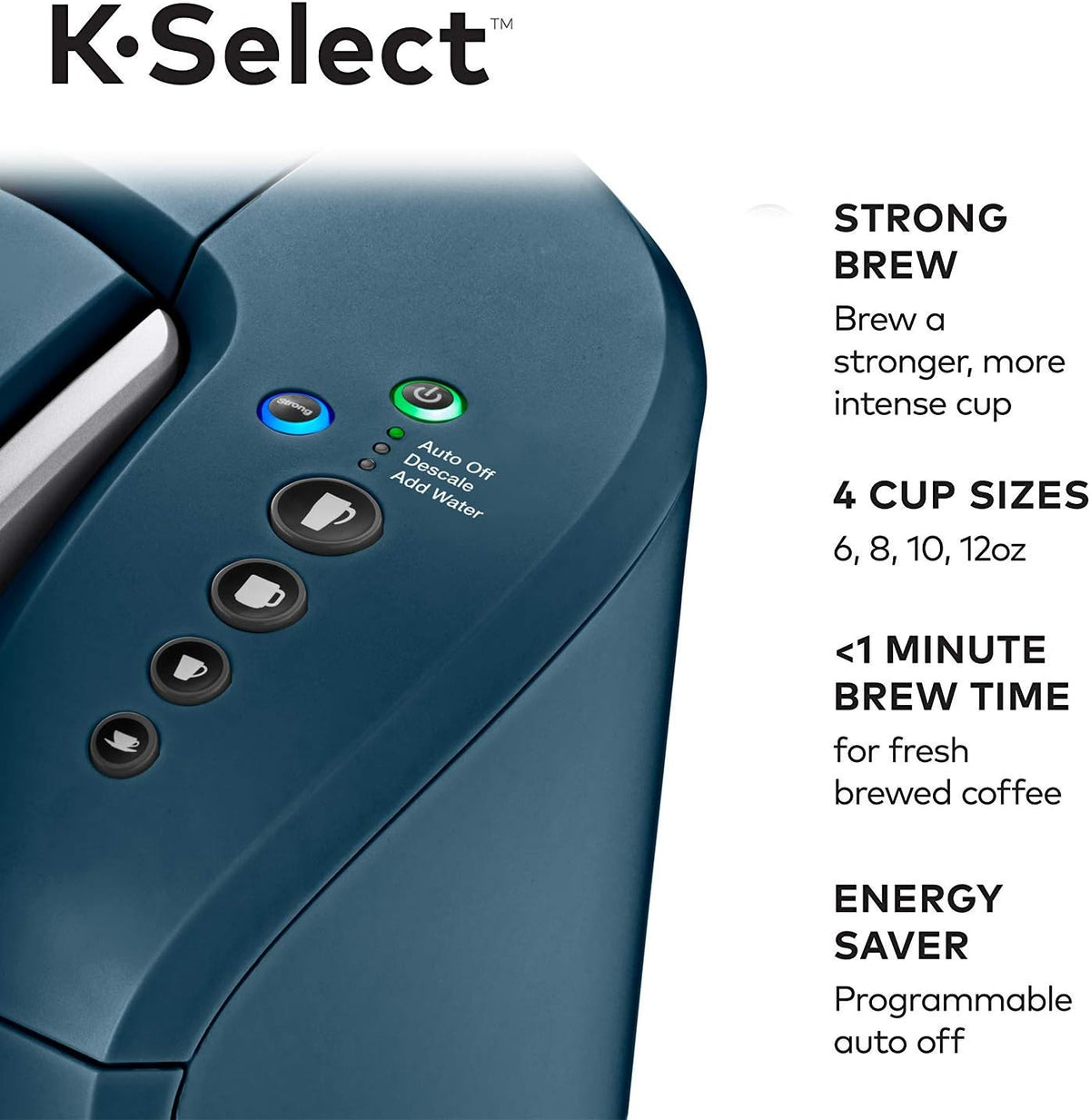 Marine Blue Single Serve K-Cup Pod Coffee Maker B250