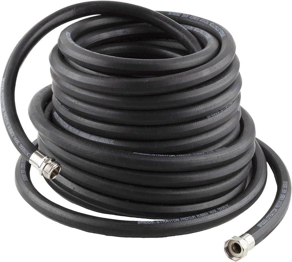 75-Foot Heavy-Duty Rubber Garden Hose Pack of 2 L22704