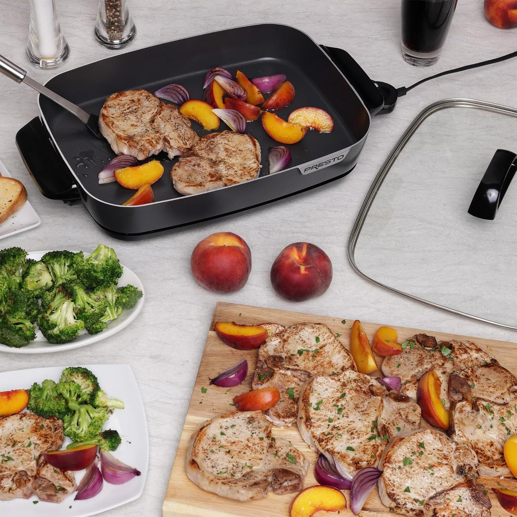 16-Inch Nonstick Electric Skillet with Glass Cover Z271079