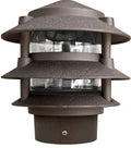 120V Incandescent Three Tier Pagoda Light Bronze Q48317