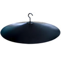 17" Extra Large Black Metal Squirrel Baffle for Bird Feeder Pole U124290