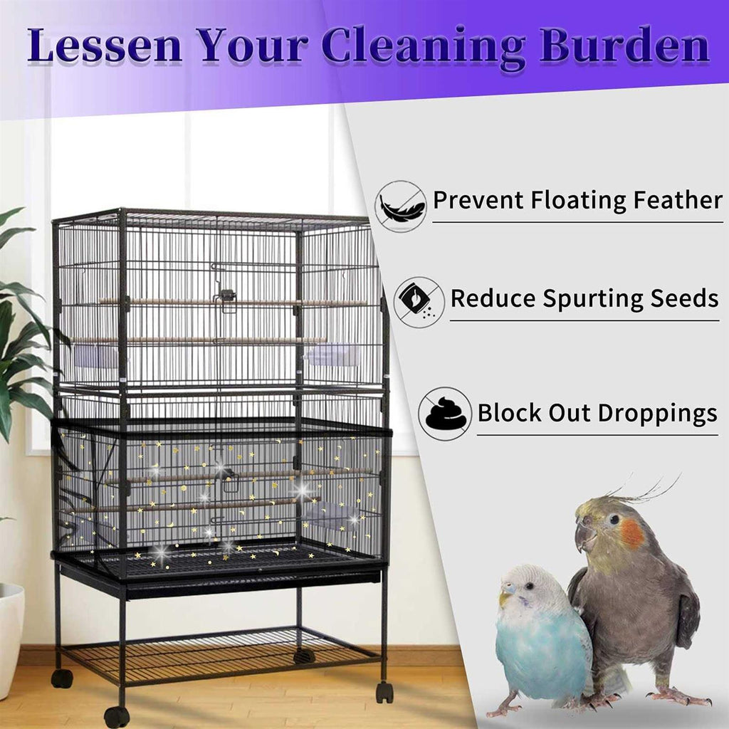 Large Bird Cage Cover Adjustable Nylon Mesh Net E111381