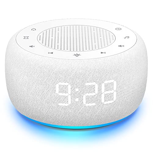 White Noise Machine with 18 Soothing Sounds, 7 Night Light, Sleep Timer H468495