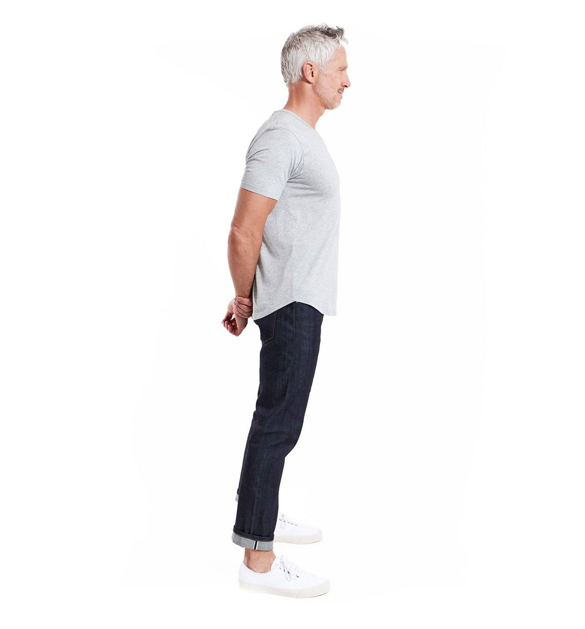 Supima Scallop V LT. Heather Grey / XXL M918554