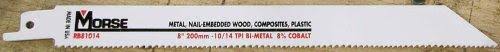 8-by-3/4-by-0.035-Inch 10/14 TPI Bi-Metal Reciprocating Saw Blade, 25-Pack G761370