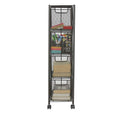 4 Drawer Rolling Mesh Metal Cart W910