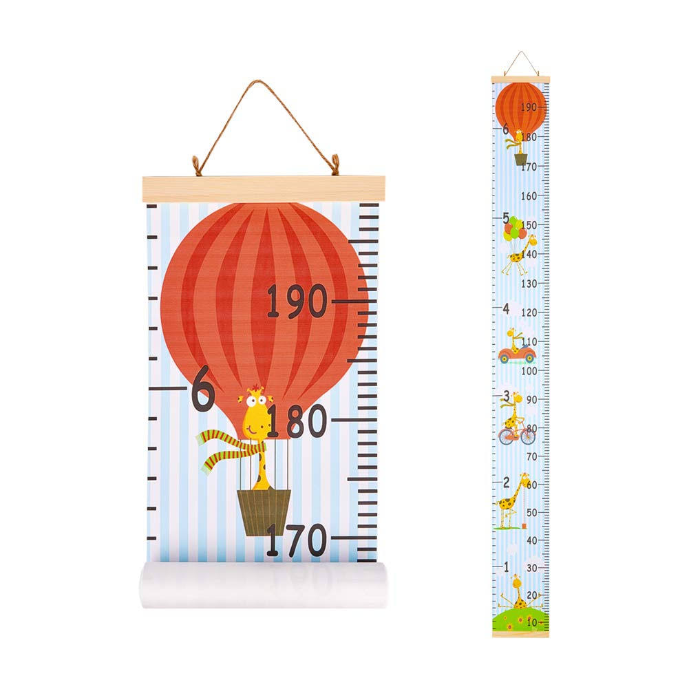 Height Chart Wood and Canvas Wall Decals 20x200 cm E55800