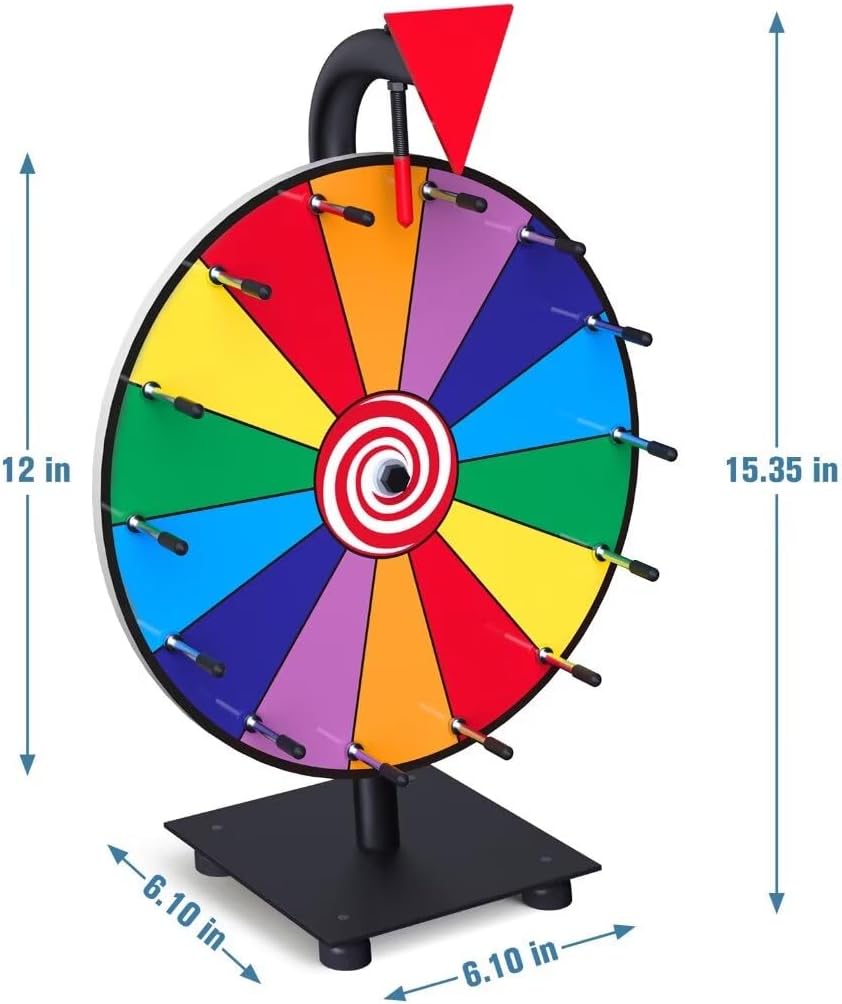14 Slot Heavy Duty Spinning Prize Wheel with Base I44297