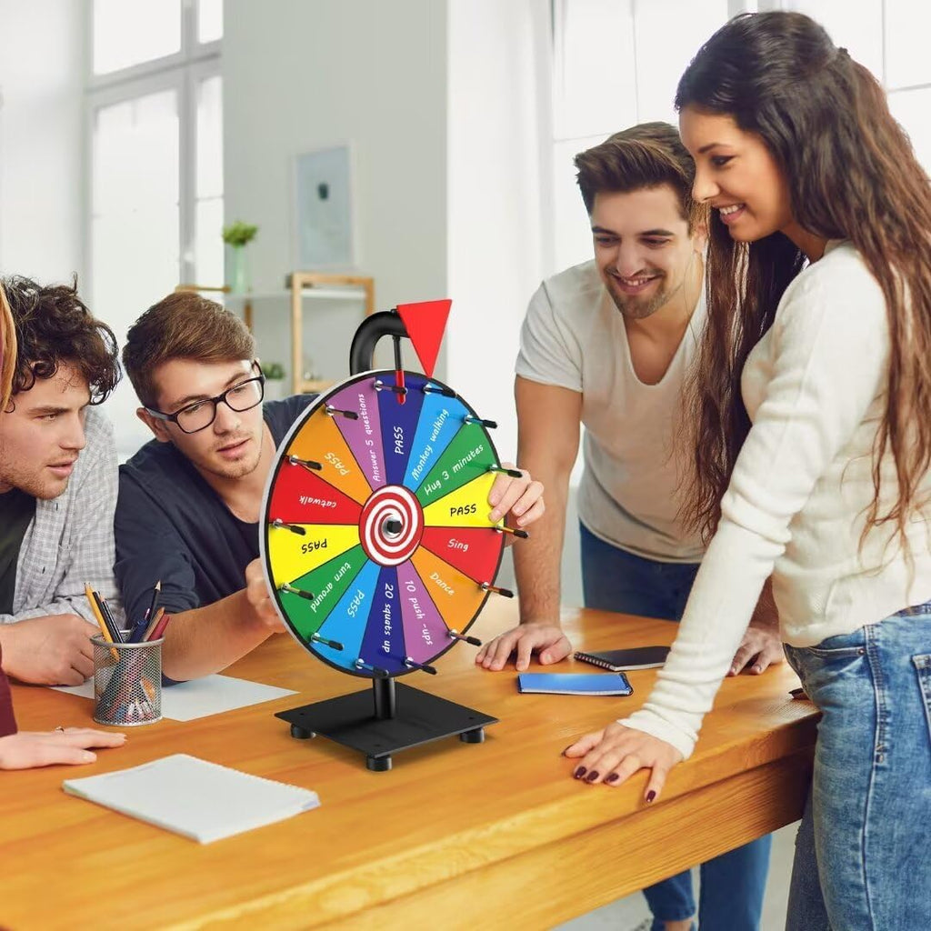 14 Slot Heavy Duty Spinning Prize Wheel with Base I44297