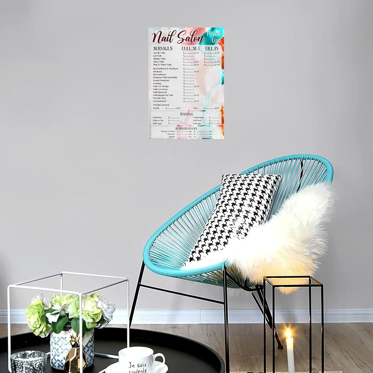 Canvas Poster Price List Art Poster N658125