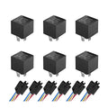 6 Pcs 12V 40 AMP Waterproof Automotive Relay and Harness Set N9446