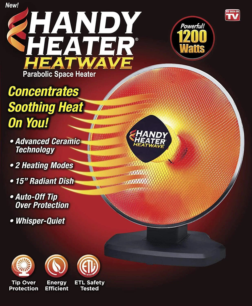 Ceramic Parabolic Electric Space Heater A3446