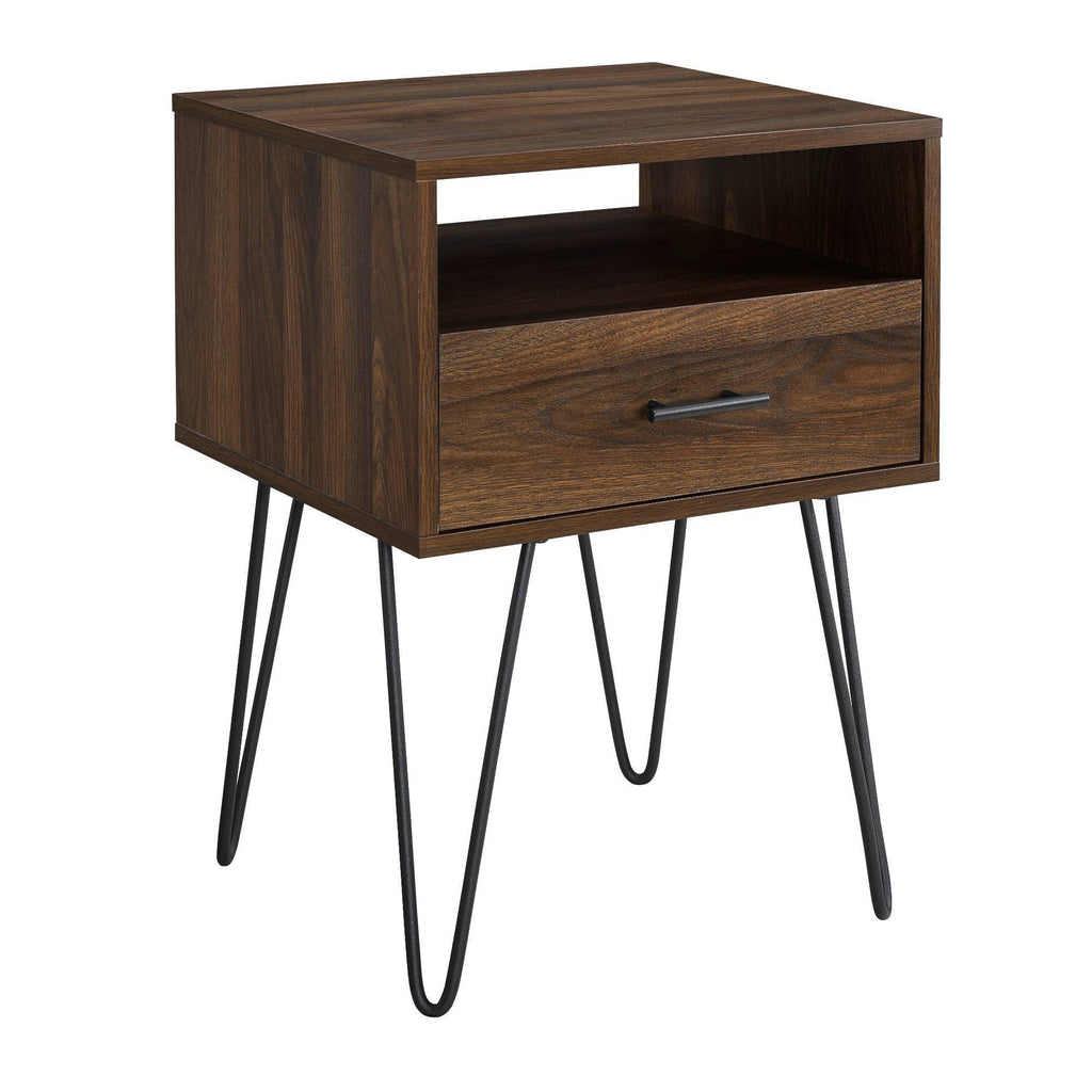 Dark Walnut Single Drawer Side Table K53873