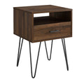 Dark Walnut Single Drawer Side Table K53873