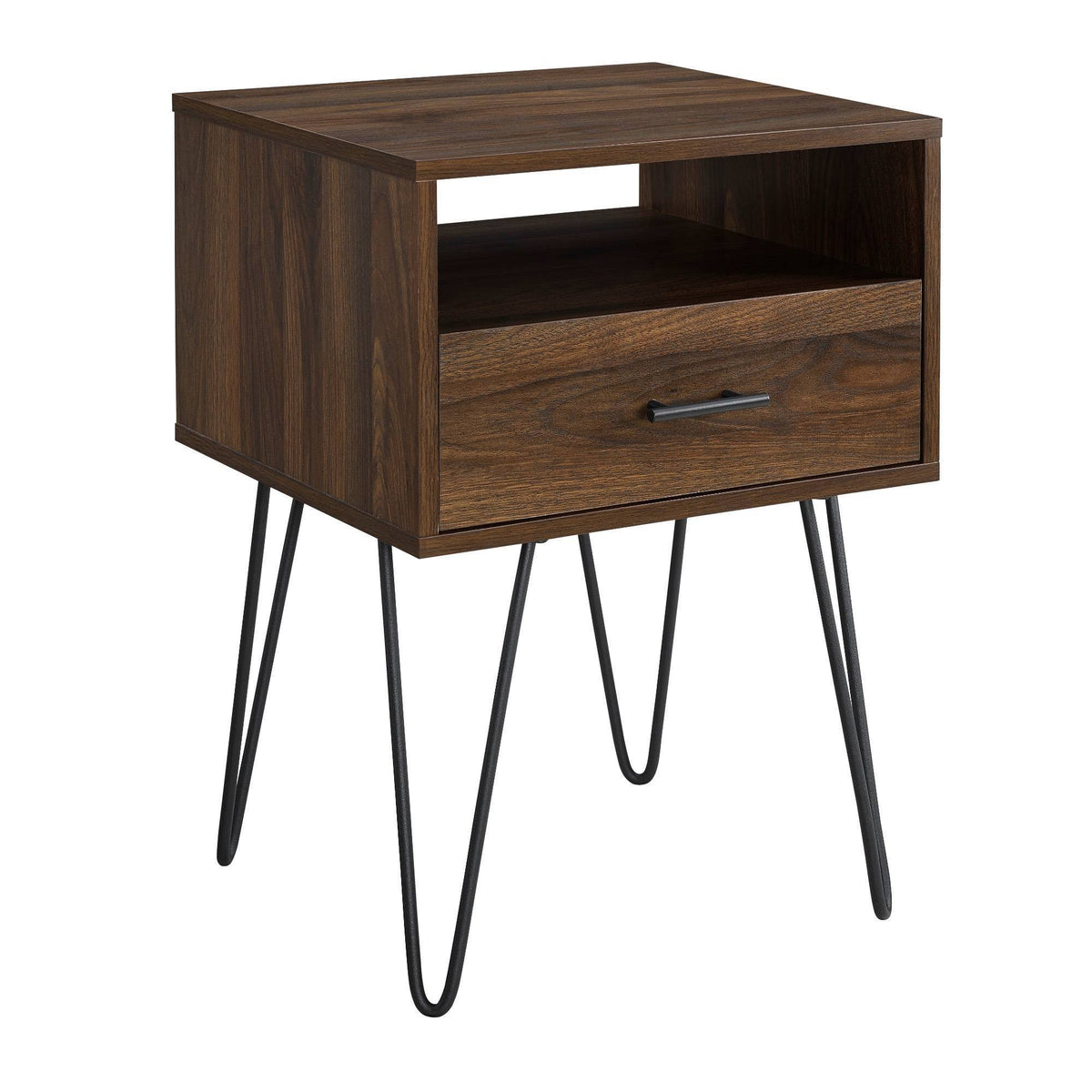 Dark Walnut Single Drawer Side Table K53873