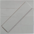 Plain Grey Glossy Ceramic Subway Tile X6677