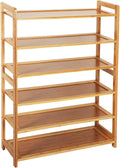 6 Tier Bamboo Shoe Rack Storage Shelf U5707