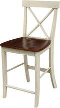 24 inch Pecan Barstool T811655