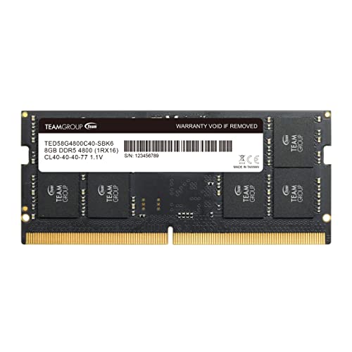16GB 4800MHz DDR5 SODIMM Laptop Memory Module D3901
