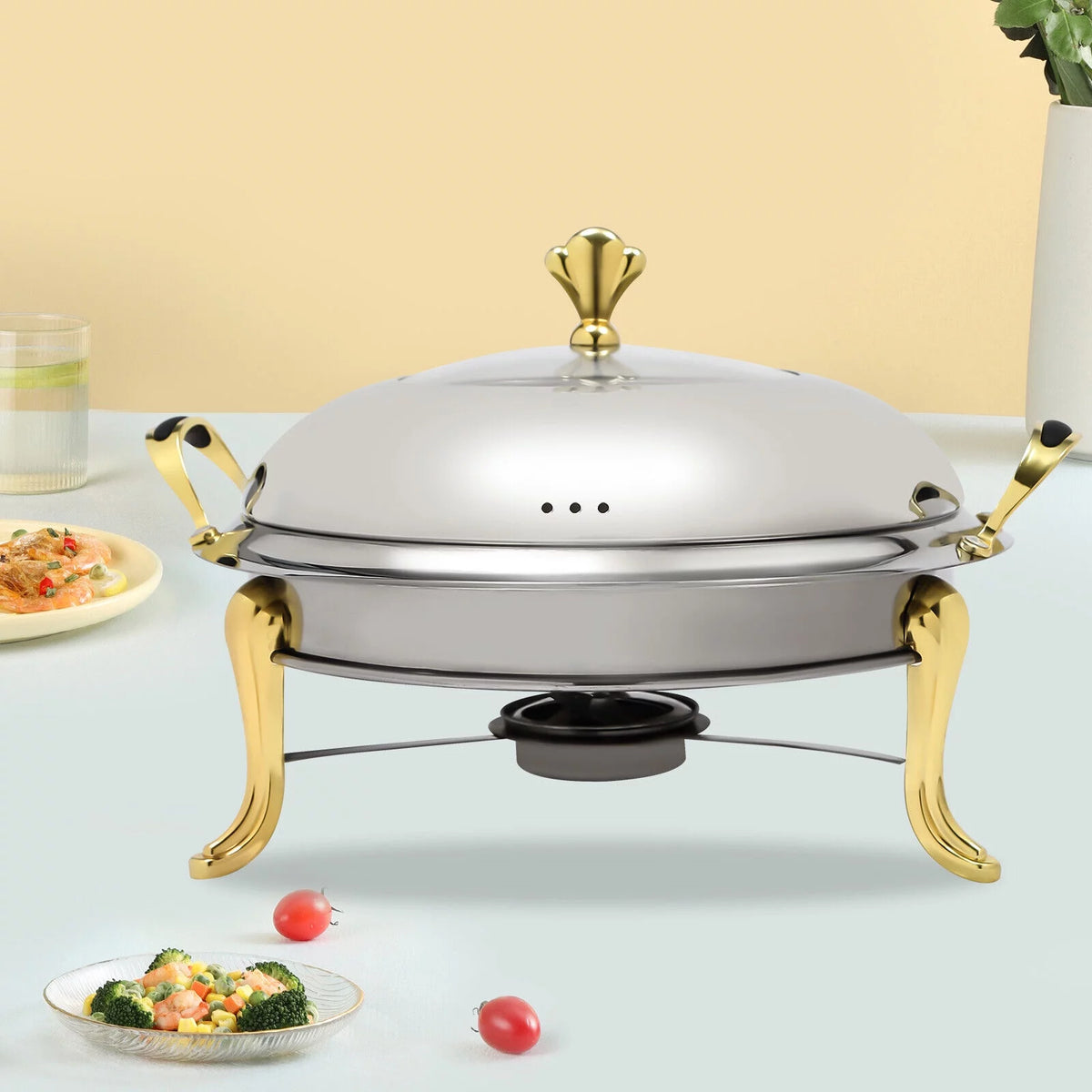 5 Quart Stainless Steel Chafing Dish V36610