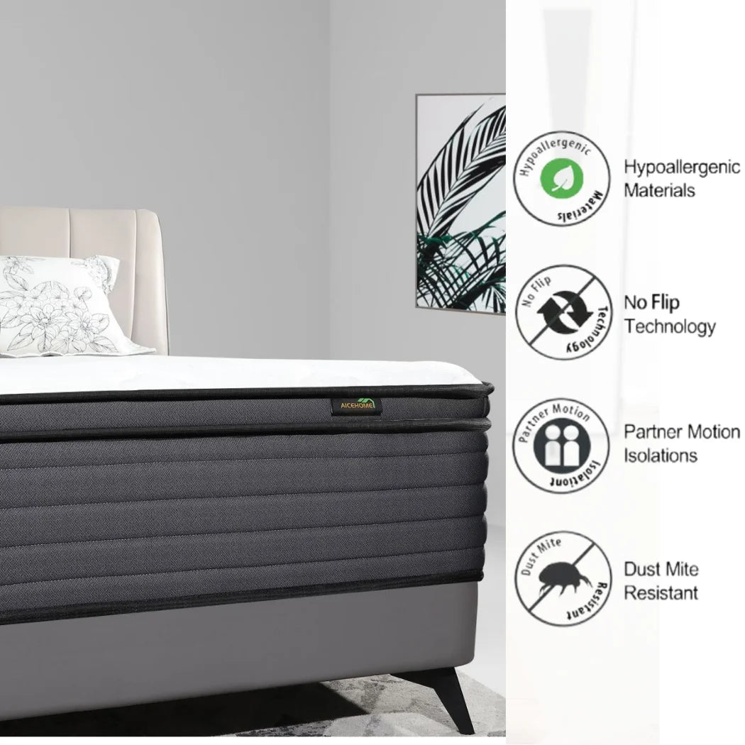 10 Gel Memory Foam Innerspring Hybrid Twin Mattress U6677