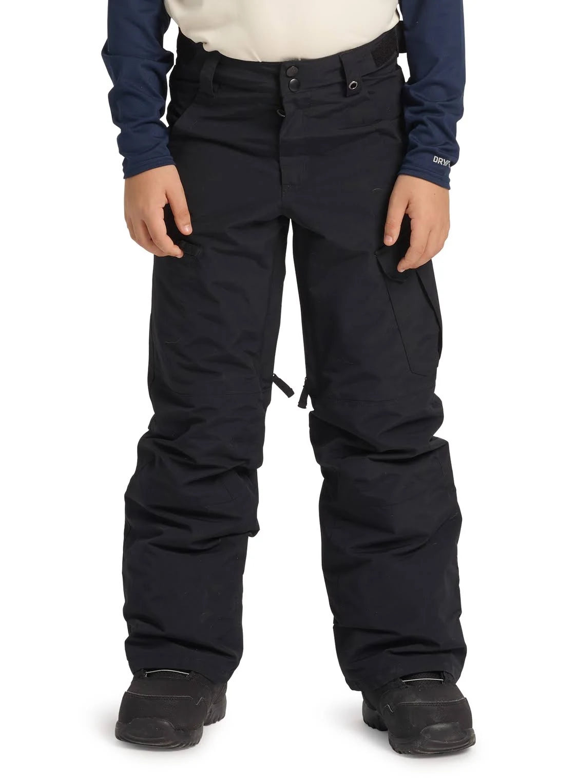 Boys Cargo Pant, True Black, Xs M3879