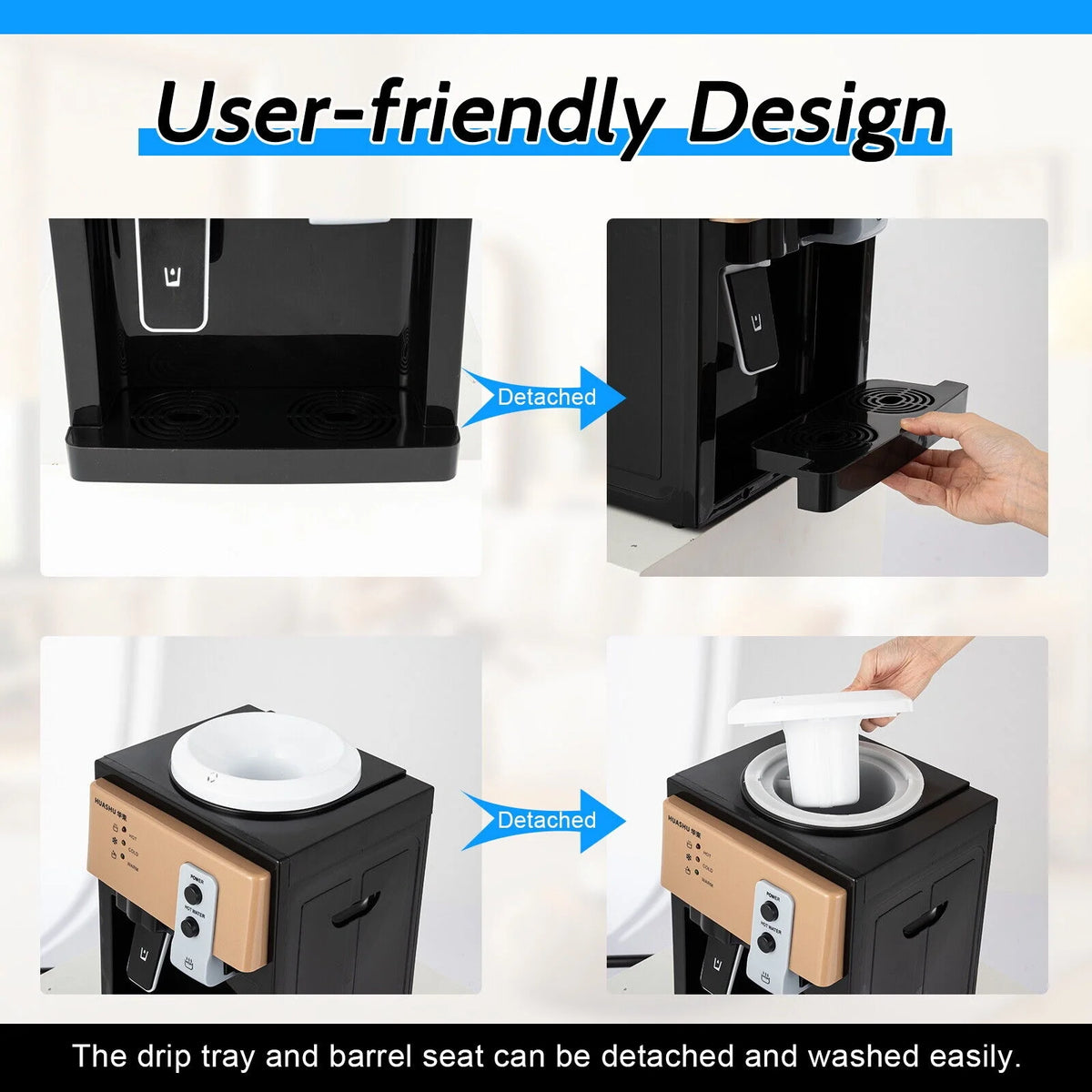 550W Electric Hot & Cold Water Cooler Dispenser U41016