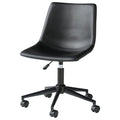 Black Faux Leather Swivel Desk Chair K2857