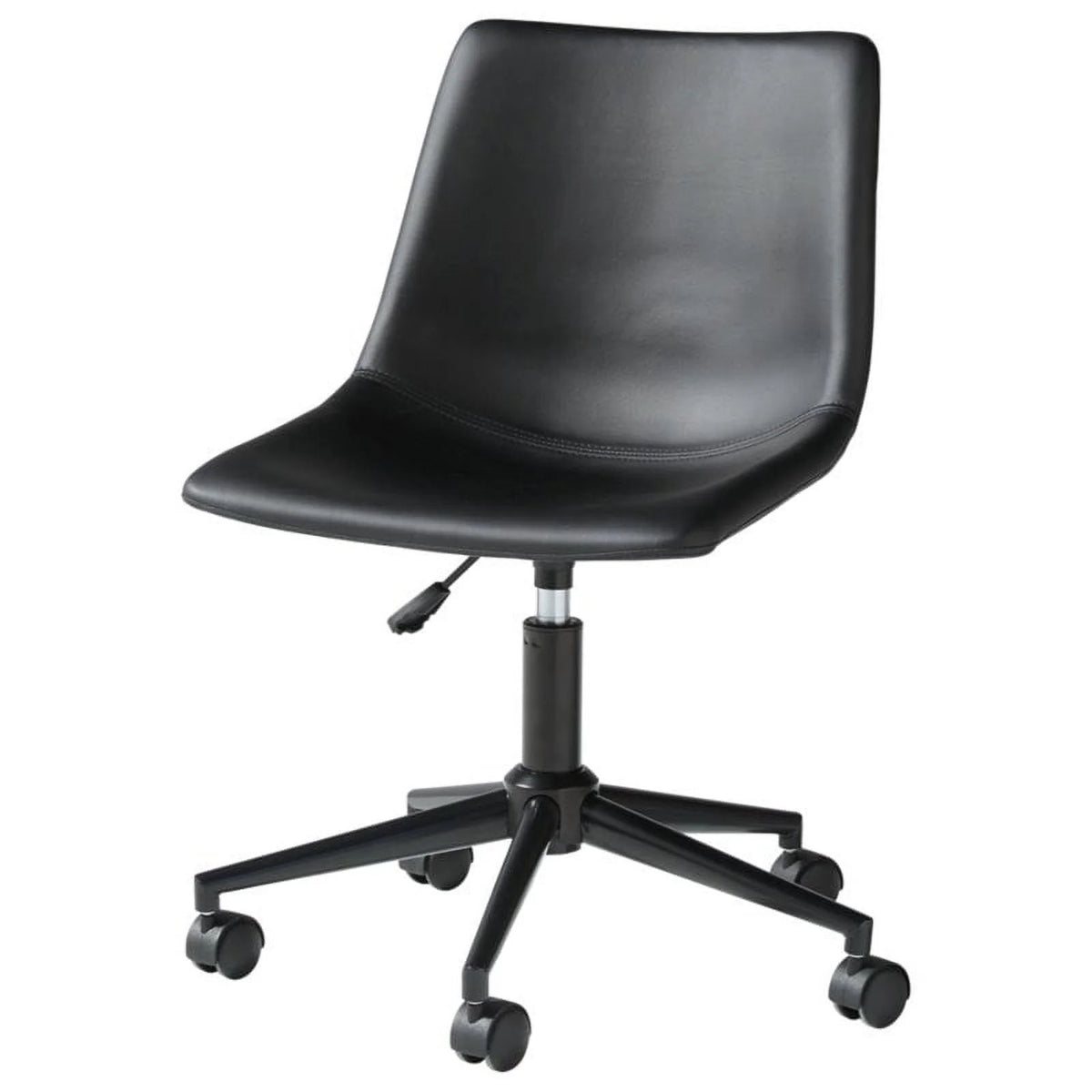 Black Faux Leather Swivel Desk Chair K2857