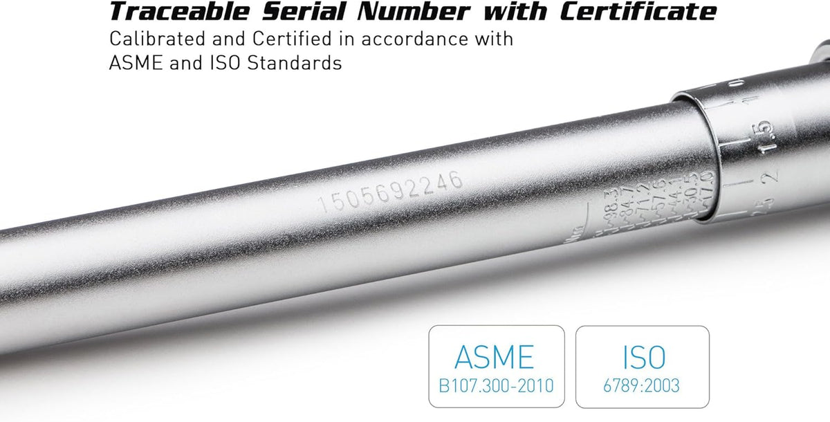 30-150 Inch Pound Industrial Torque Wrench, 1 4 Drive, Matte Chrome S24120