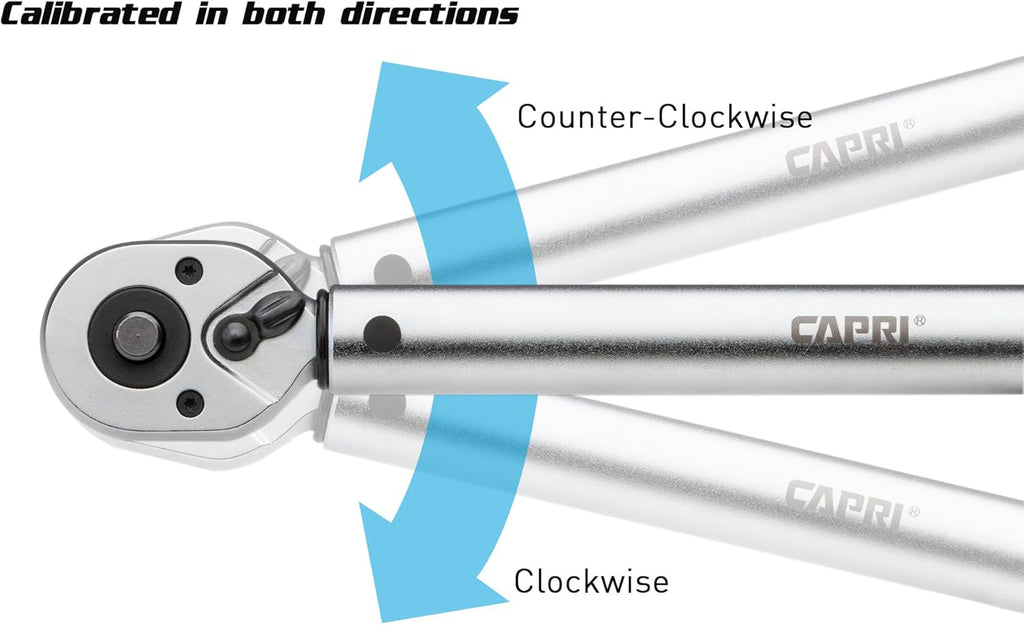 30-150 Inch Pound Industrial Torque Wrench, 1 4 Drive, Matte Chrome S24120