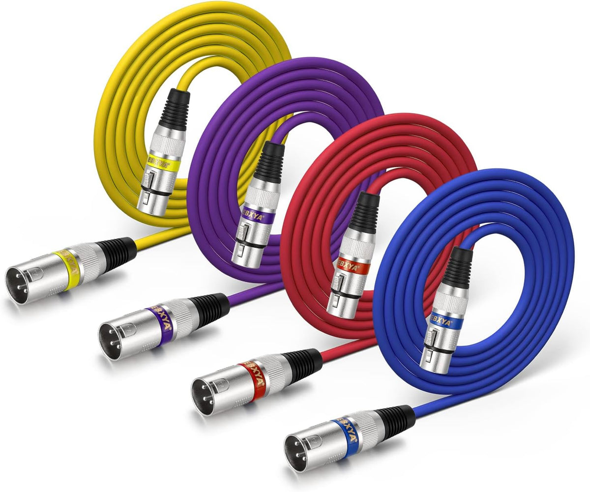2 Feet XLR Male to Female Balanced Microphone Cable C4355